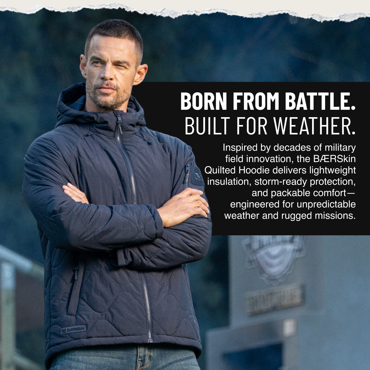 BÆRSkin Paratrooper Quilted Hoodie | BÆRSkin Tactical Supply Co.